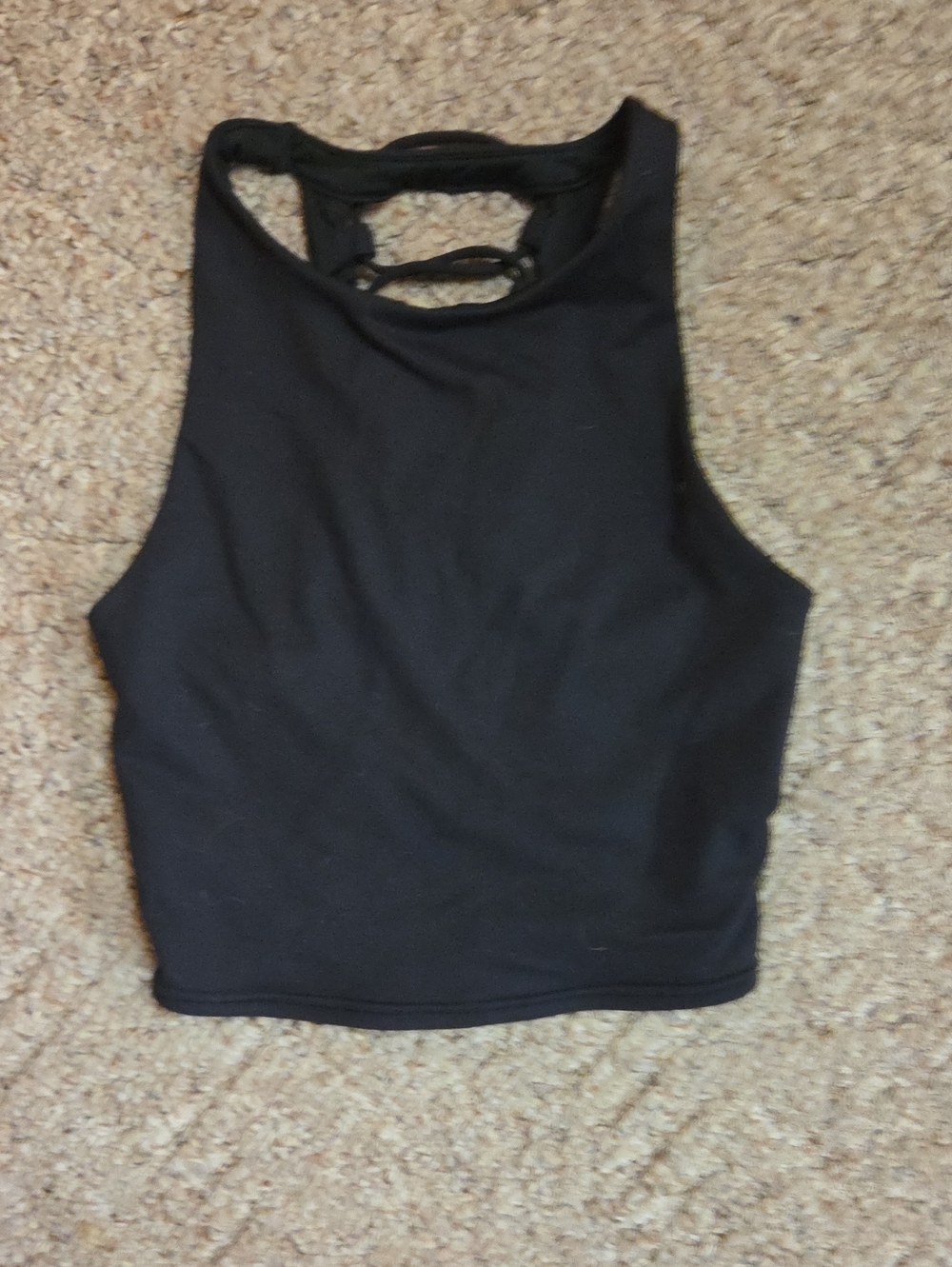 Alo, Black Women's High Neck Tank Top